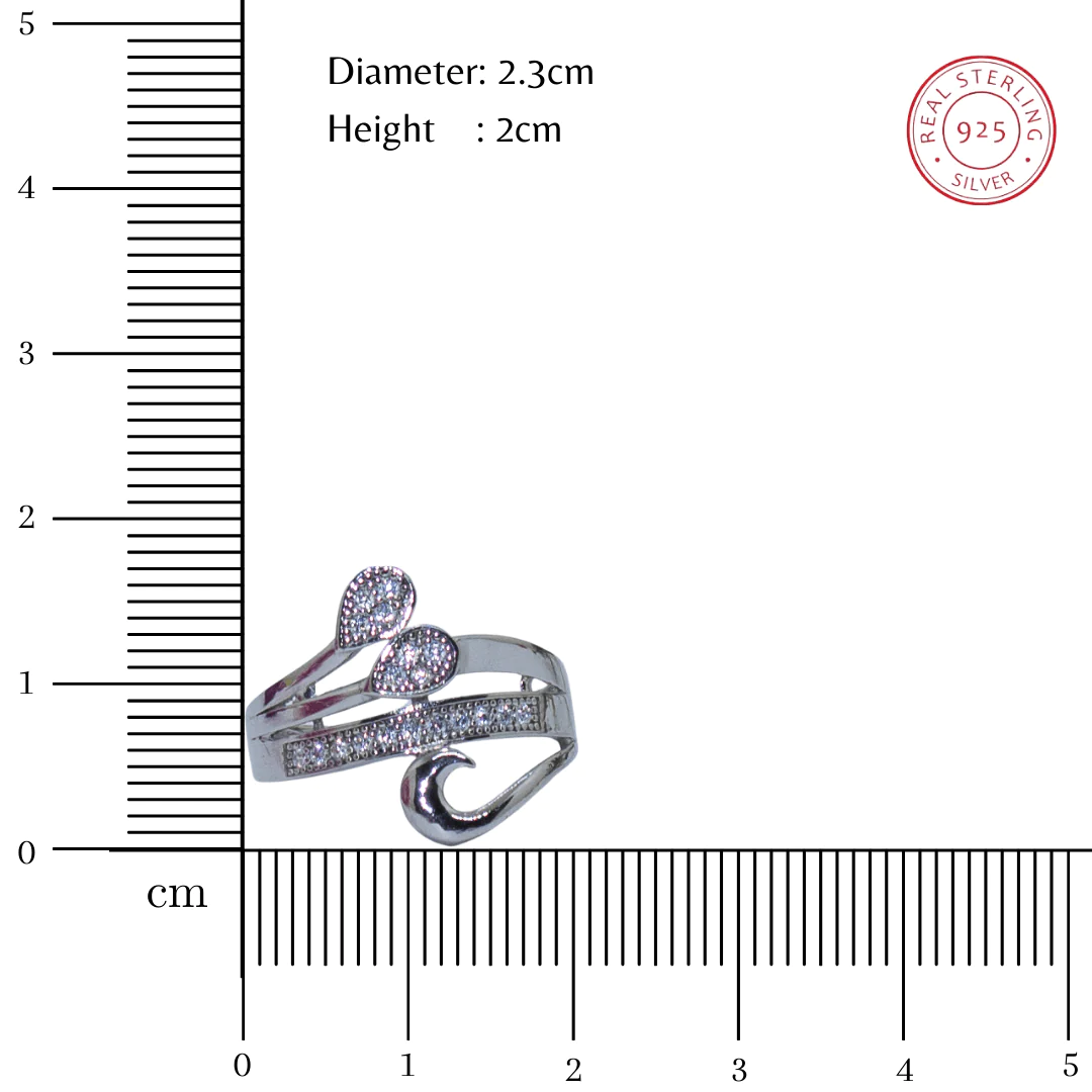 male female Cubic Zirconia 925 sterling silver Fine rings at Rs 180 / Gram  in Jaipur